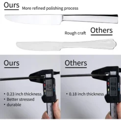 Itopfox 45-Piece Silverware Set, Durable Stainless Steel Flatware For 8, Ergonomic Design With Steak Knives, Rust-proof, Dishwasher Safe Kitchen 11 Itopfox 45-Piece Silverware Set, Durable Stainless Steel Flatware For 8, Ergonomic Design With Steak Knives, Rust-proof, Dishwasher Safe Kitchen -Itopfox Shop GUEST 34896a50 19f0 4637 9faa 419bac671655