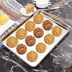 Itopfox Stainless Steel Baking Sheet Set Of 3, Non Toxic & Heavy Duty Cookie Sheets, Easy Clean & Rust Resistant For Toaster Ovens & Serving 9 Itopfox Stainless Steel Baking Sheet Set Of 3, Non Toxic & Heavy Duty Cookie Sheets, Easy Clean & Rust Resistant For Toaster Ovens & Serving -Itopfox Shop GUEST 35598081 6ce5 4ac6 9c33 0d831ccdd895