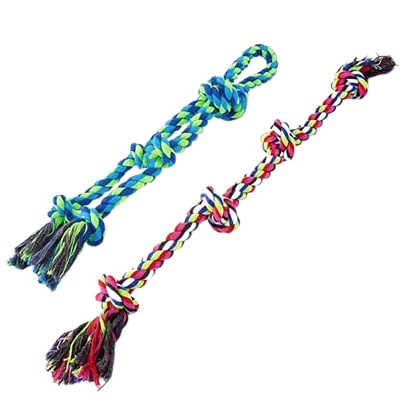 Itopfox Heavy Duty Dog Rope Toys For Aggressive Chewers, Tough Tug Of War Toys For Large, Medium & Small Dogs – 5 Pack With 2 Ropes & 3 Supplies 8 Itopfox Heavy Duty Dog Rope Toys For Aggressive Chewers, Tough Tug Of War Toys For Large, Medium & Small Dogs – 5 Pack With 2 Ropes & 3 Supplies - Image 8
