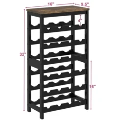 Itopfox 6-Tier Bamboo Wine Rack Freestanding Floor, 24 Bottles Wine Storage Shelves With Table Top, Stackable Display For Kitchen, Bar Rustic Brown 12 Itopfox 6-Tier Bamboo Wine Rack Freestanding Floor, 24 Bottles Wine Storage Shelves With Table Top, Stackable Display For Kitchen, Bar Rustic Brown -Itopfox Shop GUEST 361fe487 d222 42ed bcdc 0f4cd7b80546