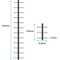 Itopfox 12 Bottle Wall-Mounted Wine Rack, Detachable Storage Organizer Used As One Or Four, DIY Wall Hanging Bottle Holder For Dining Room, Bar -Itopfox Shop GUEST 363e36c3 e6a3 4a80 88ae eee8b8dd78da