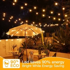 Itopfox 100FT Outdoor String Lights, Waterproof Connectable Shatterproof Outside Light With 50 Edison Spare LED Bulbs Plug In Patio Lights For Indoor 12 Itopfox 100FT Outdoor String Lights, Waterproof Connectable Shatterproof Outside Light With 50 Edison Spare LED Bulbs Plug In Patio Lights For Indoor -Itopfox Shop GUEST 36c60373 e0ce 46e0 826f 9fd4137fee3c