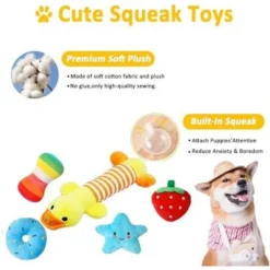 Itopfox Dog Toys 25 Pack For Fun And Teeth Cleaning, Puppy Chew Toys With Squeak Plush Toy, Squeaky Toy Balls, Tug Of War And Rope Toys For Puppy 9 Itopfox Dog Toys 25 Pack For Fun And Teeth Cleaning, Puppy Chew Toys With Squeak Plush Toy, Squeaky Toy Balls, Tug Of War And Rope Toys For Puppy -Itopfox Shop GUEST 372d8afe 6f91 411a 9dec 63c998b7c039
