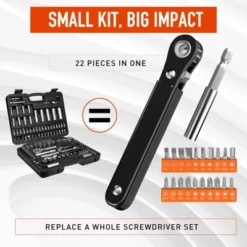 Itopfox Ratchet Screwdriver Set, EDC Gear Tool Pocket Ratcheting Screwdriver, Stocking Stuffers For Men, 90 Degree Right Angle Mini Ratchet Set -Itopfox Shop GUEST 38cfe7ea 8c25 4dca 9915 964732a5e55e