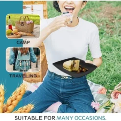 Itopfox 48-Piece Kitchen Plastic Wheat Straw Square Dinnerware Set For 12, Unbreakable Plates, Bowls, Tumblers, Dishwasher Safe, Outdoor Camping Dish 10 Itopfox 48-Piece Kitchen Plastic Wheat Straw Square Dinnerware Set For 12, Unbreakable Plates, Bowls, Tumblers, Dishwasher Safe, Outdoor Camping Dish -Itopfox Shop GUEST 3b677e85 b634 406f 80be 6e9efb016afa