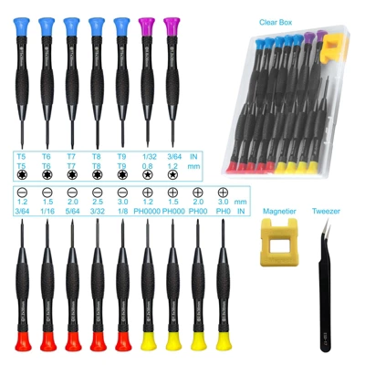 Itopfox 18PCS Mini Precision Screwdriver Set With Case Magnetic Flathead Phillips Pentalobe Torx Star Kit For Repairing Computer Eyeglass Phone Watch 5 Itopfox 18PCS Mini Precision Screwdriver Set With Case Magnetic Flathead Phillips Pentalobe Torx Star Kit For Repairing Computer Eyeglass Phone Watch - Image 5