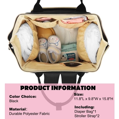 Itopfox Large Capacity Multifunction Diaper Backpack With Insulated Pockets For Baby Essentials, Travel & Daily Use 6 Itopfox Large Capacity Multifunction Diaper Backpack With Insulated Pockets For Baby Essentials, Travel & Daily Use - Image 6