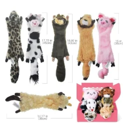 Itopfox 6 Pack Squeaky Dog Toys, No Stuffing Crinkle Plush Chew Toys For Small Puppies, Cute Animal Shapes For Teething Pets -Itopfox Shop GUEST 40686ead bf5b 4a0b 90cf 725ad610f764