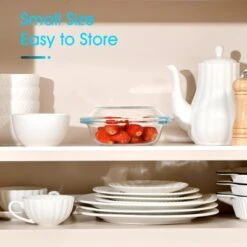 Itopfox Mini Glass Casserole Dish With Lid, Oven & Microwave Safe Bakeware, Versatile For Baking Serving & Storing Food Perfect Gift For Any Occasion -Itopfox Shop GUEST 406a9137 f743 47c7 9210 fa505701de9e