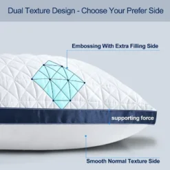 Itopfox Queen Size Pillows Set Of 2, Luxury Hotel Pillow For Sleeping, Supportive Breathable Down Alternative Gusseted Pillow For Side Stomach -Itopfox Shop GUEST 408eca70 6b96 4285 92fa 2b09c3c96df7