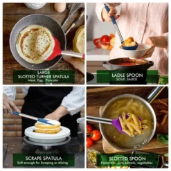 Itopfox 14-Piece Heat-Resistant Silicone Kitchen Utensil Set With Holder, Spatulas, Spoons, And More, Dishwasher Safe, BPA-Free, Multicolor -Itopfox Shop GUEST 41d143a2 52ce 40fc 847d b2a4b8c06f72