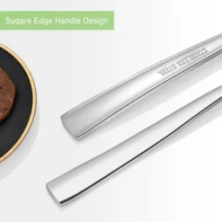 Itopfox Silverware Set For 2, 10-Piece Stainless Steel Flatware Cutlery Set, Square Edge Kitchen Utensil With Knives, Forks, Spoons, Dishwasher Safe -Itopfox Shop GUEST 41e92f4a 115a 43f6 8989 1d6ea6e1a625