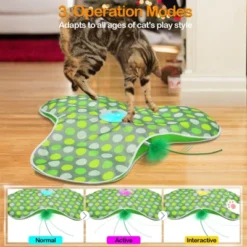 Itopfox Interactive Cat Toy With Moving Feathers & Real Mouse Sounds, Touch Activated Exercise Toy For Indoor Cats, Rechargeable -Itopfox Shop GUEST 4296125c cea5 4e63 b2ed 517575f599a9