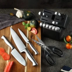 Itopfox Premium German Stainless Steel Knife Block Set With Built-in Sharpener, 15-Piece Kitchen Cutlery Set For Effortless Cutting 14 Itopfox Premium German Stainless Steel Knife Block Set With Built-in Sharpener, 15-Piece Kitchen Cutlery Set For Effortless Cutting -Itopfox Shop GUEST 43384b41 fe5b 4bb9 87ea 71a669d44568