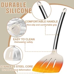 Itopfox 34-Piece Silicone Kitchen Utensil Set For Nonstick Cookware With Stainless Steel Handles, Includes Spatulas, Spoons, Tongs, & Cooking Tools -Itopfox Shop GUEST 440cf3ec e402 4075 91e4 ffe1c24936c2