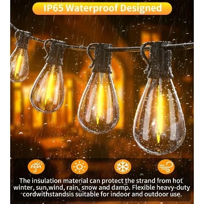 Itopfox Ultra Long Outdoor LED String Lights With Shatterproof S11 Edison Bulbs, Waterproof Hanging Light For Backyard Deck Porch Party Decor 3 Itopfox Ultra Long Outdoor LED String Lights With Shatterproof S11 Edison Bulbs, Waterproof Hanging Light For Backyard Deck Porch Party Decor - Image 3