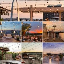 Itopfox Outdoor String Lights With 32 Antique LED Bulbs, IP65 Waterproof Hanging Cafe Market Lighting, Dimmable Warm White 2700K -Itopfox Shop GUEST 4639a9d9 a8a7 4a64 9ad9 eeb071e90c9a