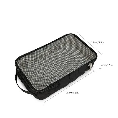 Itopfox 2-Pack Waterproof Hanging Diaper Bags, Reusable & Washable Organizer Pouches For Baby Clothes, Swimsuits & More (Black & White) 5 Itopfox 2-Pack Waterproof Hanging Diaper Bags, Reusable & Washable Organizer Pouches For Baby Clothes, Swimsuits & More (Black & White) - Image 5