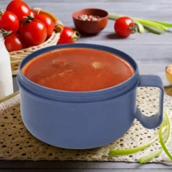 Itopfox Unbreakable Microwave Soup Mugs With Lids And Handles, Microwave Ramen Bowl For Soup, Instant Noodles, Oatmeal, Gumbo, Salad, Sapphire Blue -Itopfox Shop GUEST 4756c6e7 d4e0 45d6 b241 ce5d149b27f5