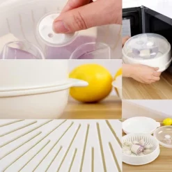 Itopfox 1-Tier Microwave Steamer For Healthy Cooking, White Round Steamer With Transparent Cover For Vegetables & Shellfish, Dishwasher Safe 8 Itopfox 1-Tier Microwave Steamer For Healthy Cooking, White Round Steamer With Transparent Cover For Vegetables & Shellfish, Dishwasher Safe -Itopfox Shop GUEST 47f7f90e 83d0 4bca aa06 b41166608f78