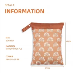 Itopfox 2-Pack Waterproof Wet Dry Bags For Diapers & Swimsuits, Reusable Organizer With Dual Zippered Pockets & Handle, 11.8x15.7 Inch -Itopfox Shop GUEST 48b43b73 1fd0 4cb3 aaf6 2605f8bd1971