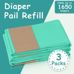Itopfox 3-Pack Diaper Disposal Bags For 1650 Diapers, Lavender Scented, Fits DEKOR Classic Pails, Extra Thick & Leak-Proof -Itopfox Shop GUEST 48c91919 d218 4c16 87f7 f5bc89e161d5