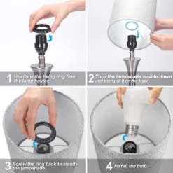 Itopfox 3-Way Touch Control Table Lamp, Dimmable Bedside Desk Lamp With Metal Base, Modern Nightstand Lamp With Grey Shade For Bedroom, Living Room 12 Itopfox 3-Way Touch Control Table Lamp, Dimmable Bedside Desk Lamp With Metal Base, Modern Nightstand Lamp With Grey Shade For Bedroom, Living Room -Itopfox Shop GUEST 49295942 59d6 49bf bc72 3b46cced9a8e