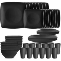 Itopfox 48-Piece Kitchen Plastic Wheat Straw Square Dinnerware Set For 12, Unbreakable Plates, Bowls, Tumblers, Dishwasher Safe, Outdoor Camping Dish 11 Itopfox 48-Piece Kitchen Plastic Wheat Straw Square Dinnerware Set For 12, Unbreakable Plates, Bowls, Tumblers, Dishwasher Safe, Outdoor Camping Dish -Itopfox Shop GUEST 498521c5 7629 4371 9f03 881ad207c860