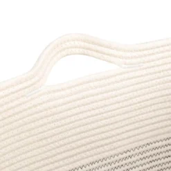 Itopfox Fabric Cotton Rope Storage Basket With Handles, Decorative Woven Basket For Living Room, Closet Organizer For Blankets, Toys, Laundry -Itopfox Shop GUEST 4a80e5ae 3aa9 4dab 8222 8f055fb68aad