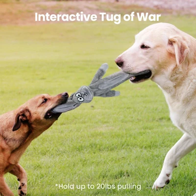 Itopfox No Stuffing Squeaky Crinkle Plush Dog Toys For Aggressive Chewers, Puppy Teething Toys For Small, Medium, Large Breed, Cute Bunny & Redfox 1 Itopfox No Stuffing Squeaky Crinkle Plush Dog Toys For Aggressive Chewers, Puppy Teething Toys For Small, Medium, Large Breed, Cute Bunny & Redfox