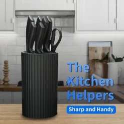 Itopfox 8-Piece Kitchen Knife Set With Block, Sharp Anti-Rust Stainless Steel Knives For Chef Santoku Bread Utility, Paring, Shears, Ergonomic Handle -Itopfox Shop GUEST 4ab22f73 5b60 423e 87f1 a0cc20889701