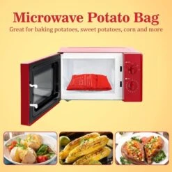 Itopfox Microwave Potato Bag For Baking, Reusable Steam Pocket Cooker For Potatoes, Corn, Bread, And Tortillas, Washable Fabric 11 Itopfox Microwave Potato Bag For Baking, Reusable Steam Pocket Cooker For Potatoes, Corn, Bread, And Tortillas, Washable Fabric -Itopfox Shop GUEST 4b265389 6361 41c1 adae fc7efc948ad1