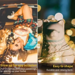 Itopfox 5 Pack 20 LED Fairy Lights With Timer, Silver Wire String Light For Bedroom Party Wedding Decorations, Warm White -Itopfox Shop GUEST 4c672420 26ed 4363 a609 18b433b4f094