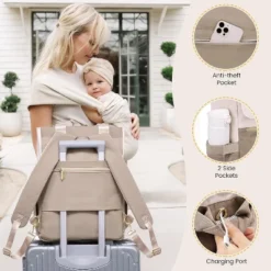 Itopfox Large Capacity Diaper Bag Backpack With Insulated Pockets, Changing Pad, Pacifier Case, And Anti-Theft Laptop Compartment For Women And Men -Itopfox Shop GUEST 4ef196a2 3154 4a04 9969 18a566d0a73c