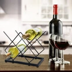 Itopfox Small Wine Rack Countertop, 5-Bottle Metal Holder For Home Kitchen Bar, Tabletop Storage For Cabinet Pantry -Itopfox Shop GUEST 4efa3d46 ca14 41f9 8c19 d8e09d3fb457