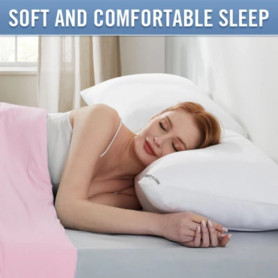 Itopfox Luxury Hotel Pillows For Sleeping 2 Pack, Down Alternative Filling, Pillows For Back, Stomach And Side Sleepers, Soft And Breathable 6 Itopfox Luxury Hotel Pillows For Sleeping 2 Pack, Down Alternative Filling, Pillows For Back, Stomach And Side Sleepers, Soft And Breathable - Image 6