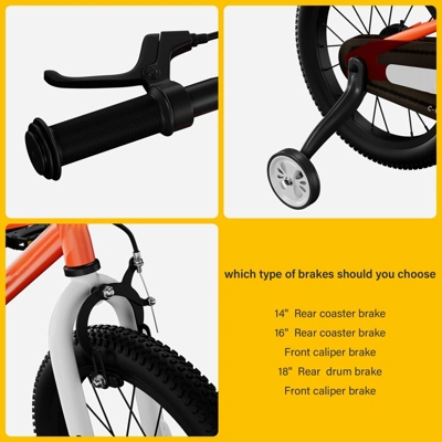 Itopfox Kids Bike For Boys And Girls With Training Wheels, Pedal Brakes, Handbrake & Kickstand, Multiple Colors For Toddlers And Children 3 Itopfox Kids Bike For Boys And Girls With Training Wheels, Pedal Brakes, Handbrake & Kickstand, Multiple Colors For Toddlers And Children - Image 3