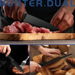 Itopfox 8-Piece Kitchen Knife Set With Block, Sharp Anti-Rust Stainless Steel Knives For Chef Santoku Bread Utility, Paring, Shears, Ergonomic Handle -Itopfox Shop GUEST 5212e8ee 999f 4671 a4f0 becdc9fae226