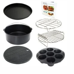 Itopfox 9 Inch Air Fryer Accessories Set With Cupcake Pan, Pizza Pan, Silicone Baking Cup, Recipe Cookbook For 5.3Qt - 6.8Qt Air Fryers 15 Itopfox 9 Inch Air Fryer Accessories Set With Cupcake Pan, Pizza Pan, Silicone Baking Cup, Recipe Cookbook For 5.3Qt - 6.8Qt Air Fryers -Itopfox Shop GUEST 524076c8 edb1 4ecf bc50 0be067698b15