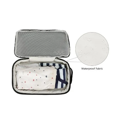 Itopfox 2-Pack Waterproof Hanging Diaper Bags, Reusable & Washable Organizer Pouches For Baby Clothes, Swimsuits & More (Black & White) 4 Itopfox 2-Pack Waterproof Hanging Diaper Bags, Reusable & Washable Organizer Pouches For Baby Clothes, Swimsuits & More (Black & White) - Image 4