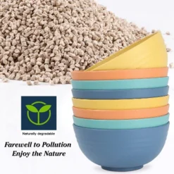 Itopfox 8-Piece Wheat Straw Cereal Bowls Set, Unbreakable & Lightweight, Microwave & Dishwasher Safe, Ideal For Soup, Salad, Oatmeal, And More -Itopfox Shop GUEST 56317171 8e36 48ef a601 5a24a2158bf0