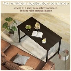 Itopfox 40 Inch Computer Desk, Home Office Study Writing Table, Simple PC Gaming Desk With Adjustable Feet, Black -Itopfox Shop GUEST 5674ad7e 97c8 40e5 88d2 967a2b9a0d36