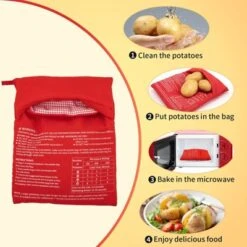 Itopfox Microwave Potato Bag For Baking, Reusable Steam Pocket Cooker For Potatoes, Corn, Bread, And Tortillas, Washable Fabric 12 Itopfox Microwave Potato Bag For Baking, Reusable Steam Pocket Cooker For Potatoes, Corn, Bread, And Tortillas, Washable Fabric -Itopfox Shop GUEST 57104ff0 5dc9 4297 b7c3 13bd931a8650