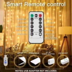 Itopfox 200 LED Curtain Lights For Bedroom, Hanging String Light Outdoor, Fairy Lights Indoor For Christmas, Dorm, Wall, Backdrop, Window, Wedding -Itopfox Shop GUEST 5746633a b17b 43fa 9c1c 5f3b3800c2c3