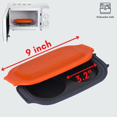 Itopfox Microwave Egg Fryer & Cooker For Breakfast Sandwiches, Poacher & Maker For 2 Eggs, Dishwasher-Safe & BPA-Free, Quick & Easy Microwave Cooking 4 Itopfox Microwave Egg Fryer & Cooker For Breakfast Sandwiches, Poacher & Maker For 2 Eggs, Dishwasher-Safe & BPA-Free, Quick & Easy Microwave Cooking - Image 4