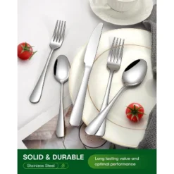 Itopfox 20-Piece Stainless Steel Flatware Set For 4, Mirror Polished Cutlery Utensil Set With Knife Fork Spoon Dishwasher Safe For Home & Restaurant 12 Itopfox 20-Piece Stainless Steel Flatware Set For 4, Mirror Polished Cutlery Utensil Set With Knife Fork Spoon Dishwasher Safe For Home & Restaurant -Itopfox Shop GUEST 596ff2e0 a9fe 48ef 83f1 a6f857f952a7