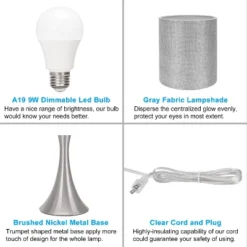 Itopfox 3-Way Touch Control Table Lamp, Dimmable Bedside Desk Lamp With Metal Base, Modern Nightstand Lamp With Grey Shade For Bedroom, Living Room 11 Itopfox 3-Way Touch Control Table Lamp, Dimmable Bedside Desk Lamp With Metal Base, Modern Nightstand Lamp With Grey Shade For Bedroom, Living Room -Itopfox Shop GUEST 597e0c64 94b7 4a82 8f2e b66e10aebadf