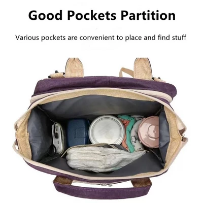 Itopfox Portable Diaper Changing Backpack With Large Capacity, Waterproof, Lightweight, And Versatile For Parents With Baby 4 Itopfox Portable Diaper Changing Backpack With Large Capacity, Waterproof, Lightweight, And Versatile For Parents With Baby - Image 4