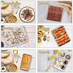 Itopfox Stainless Steel Bakeware Set, 11-Piece Toaster Oven Baking Pan Set With Lasagna, Cake, Loaf & Muffin Pans, Dishwasher Safe -Itopfox Shop GUEST 5c7bc505 17f5 4775 92b2 e54ad5cbe132