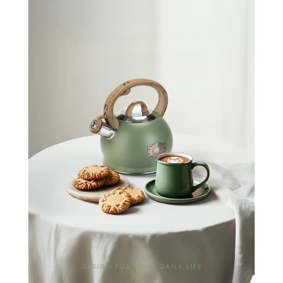 Itopfox Stovetop Whistling Tea Kettle, 2.1 Quart Stainless Steel Teapot With Heat-Resistant Handle, Compatible With All Stoves 4 Itopfox Stovetop Whistling Tea Kettle, 2.1 Quart Stainless Steel Teapot With Heat-Resistant Handle, Compatible With All Stoves - Image 4